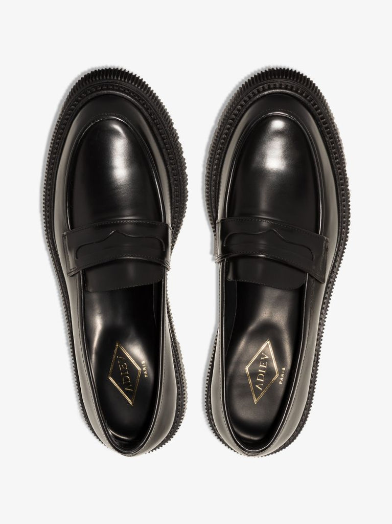 Black Type 159 Leather Loafers