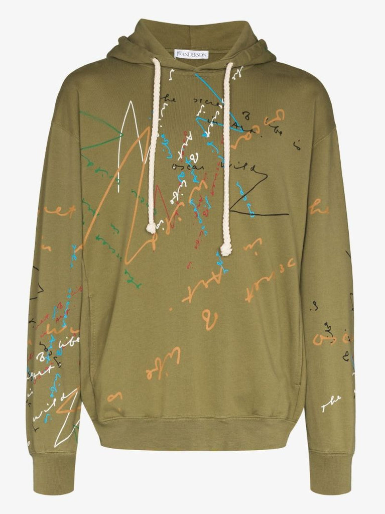 Oscar Wilde Graphic Print Hoodie