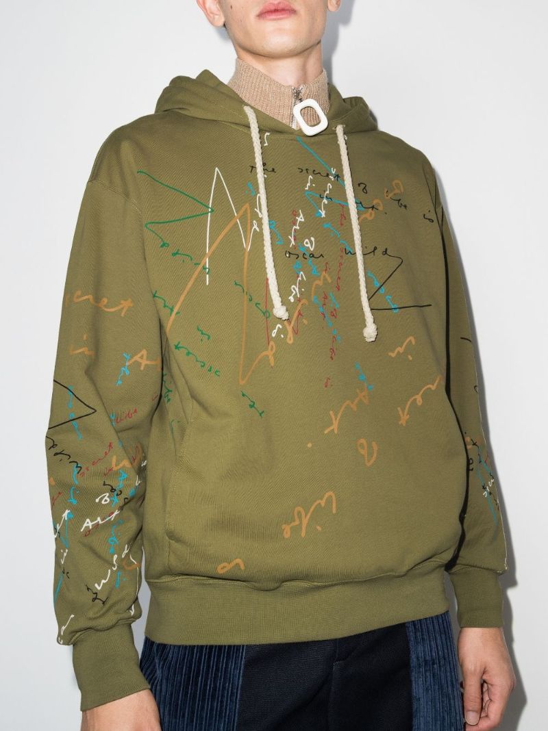 Oscar Wilde Graphic Print Hoodie