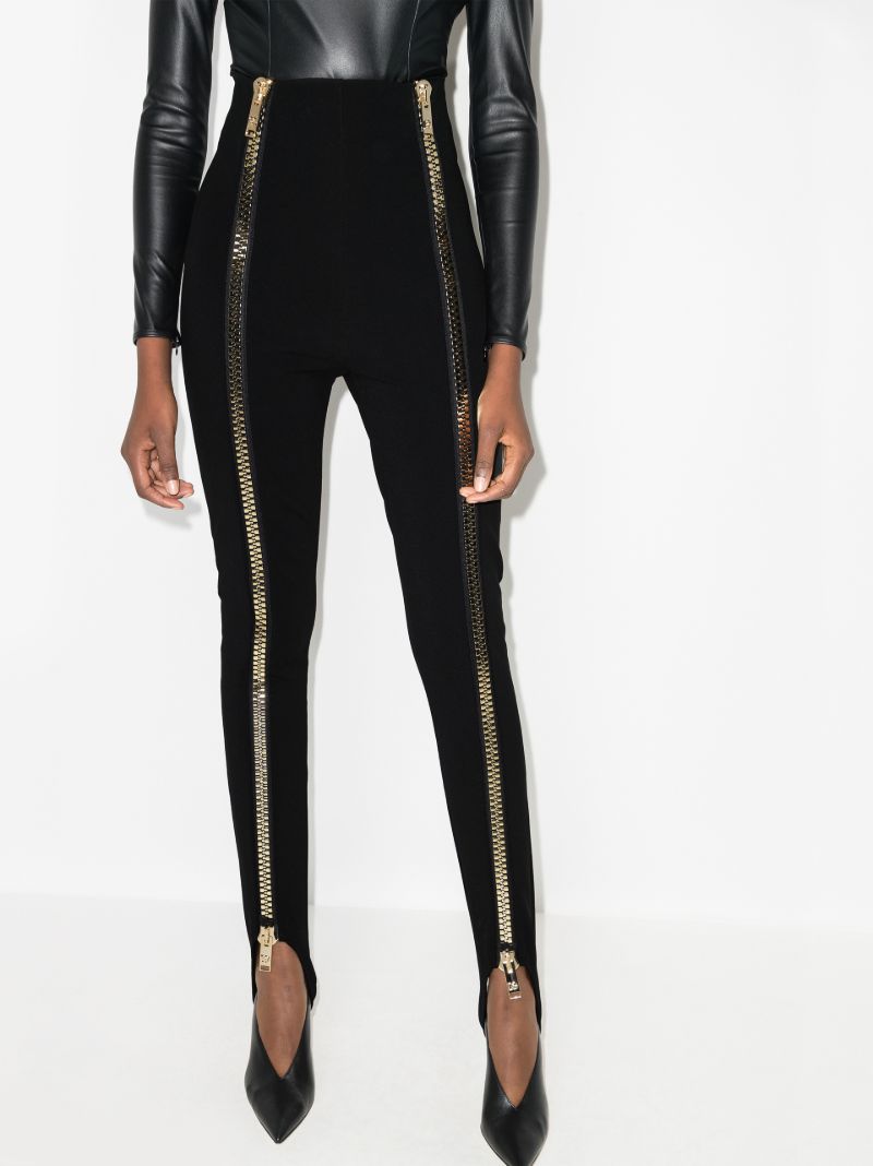 High Waist Full Zip Leggings