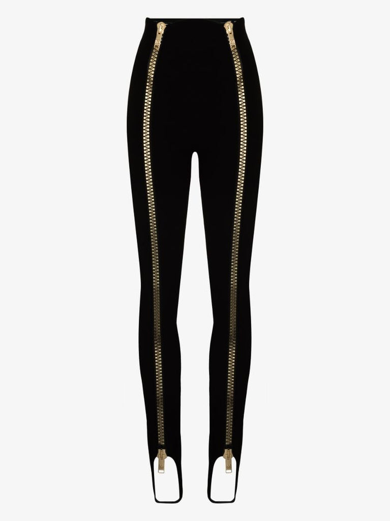High Waist Full Zip Leggings