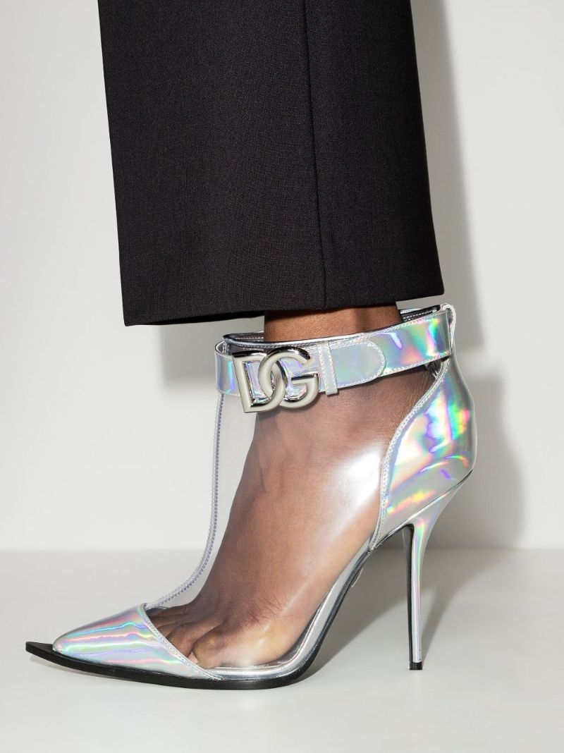Silver Cardinale 105 Leather Ankle Boots