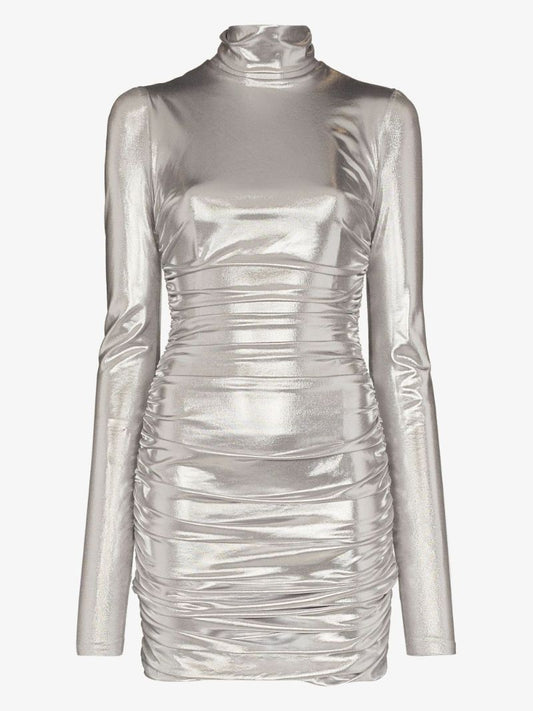 High Neck Mini Dress