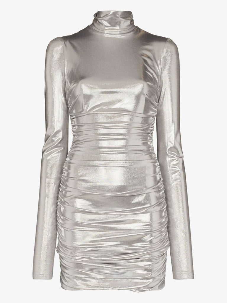 High Neck Mini Dress
