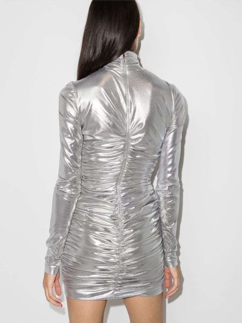 High Neck Mini Dress