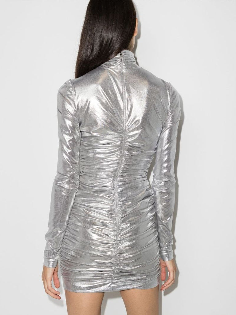 High Neck Mini Dress