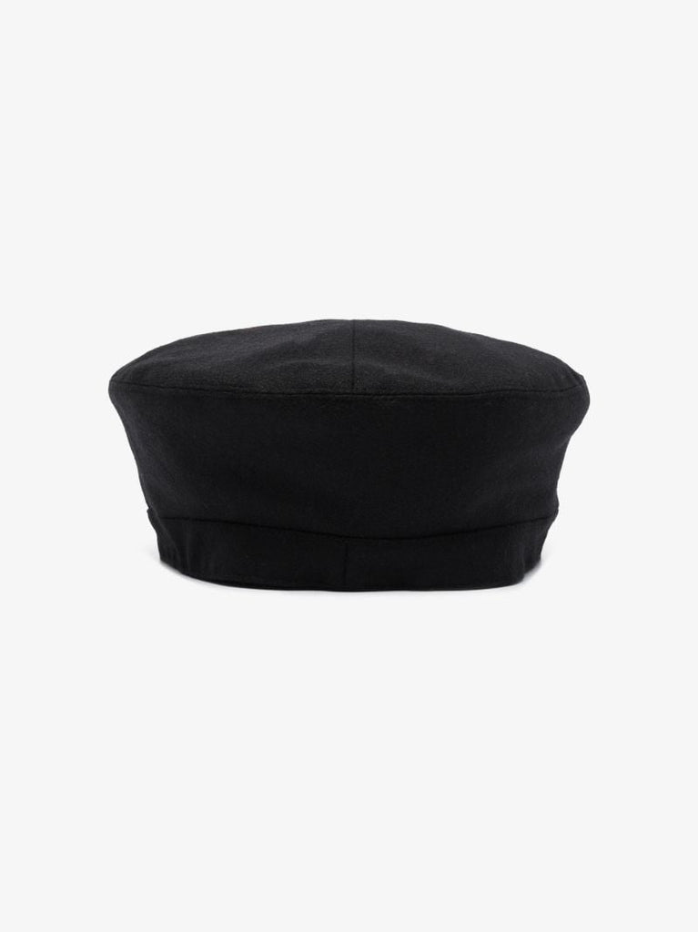 Black Logo Chain Baker Boy Hat