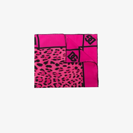 Pink Animal Print Scarf