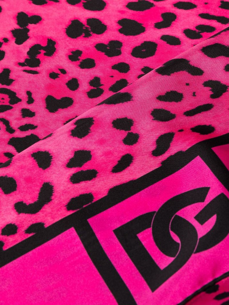 Pink Animal Print Scarf