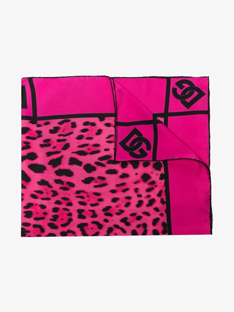 Pink Animal Print Scarf
