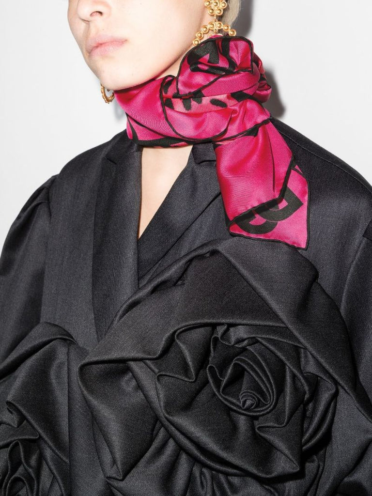 Pink Animal Print Scarf