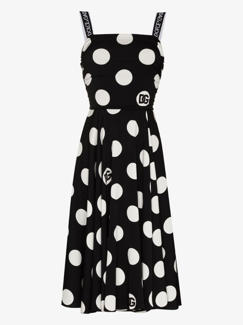 Polka Dot Midi Dress
