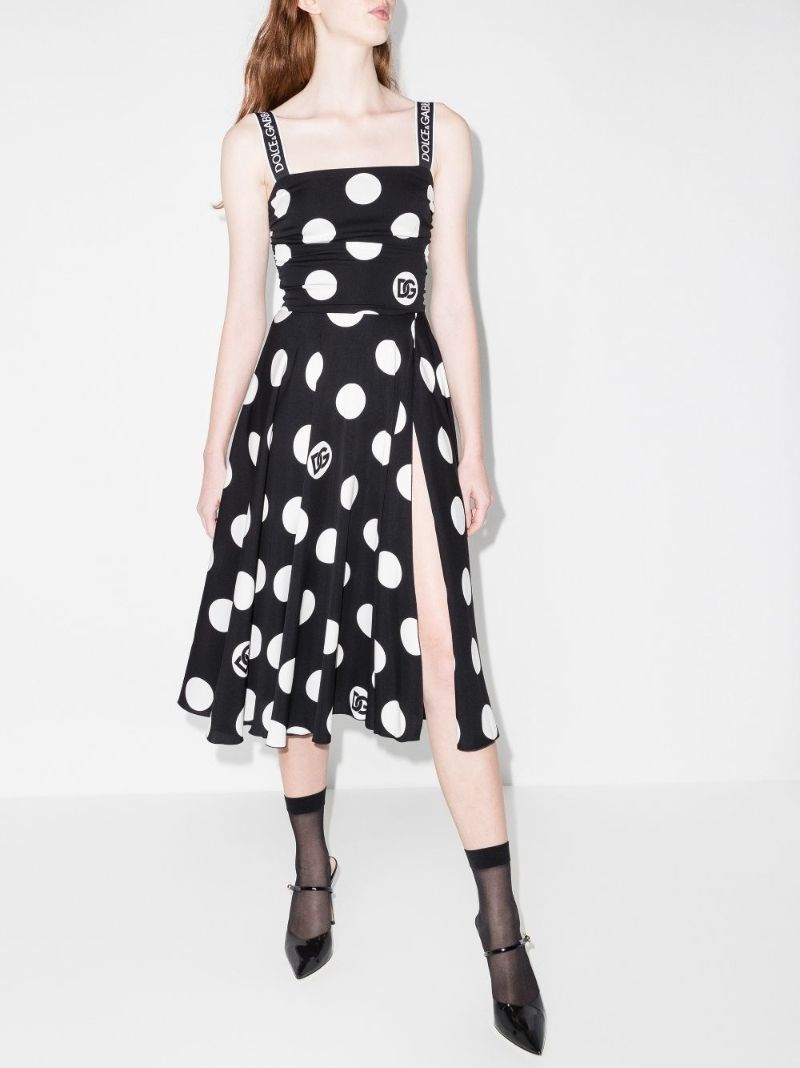 Polka Dot Midi Dress