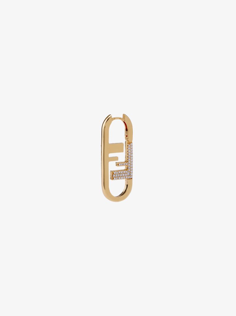Gold-plated OÃ¢â_x0082_¬â_x0084_¢lock Crystal Earring
