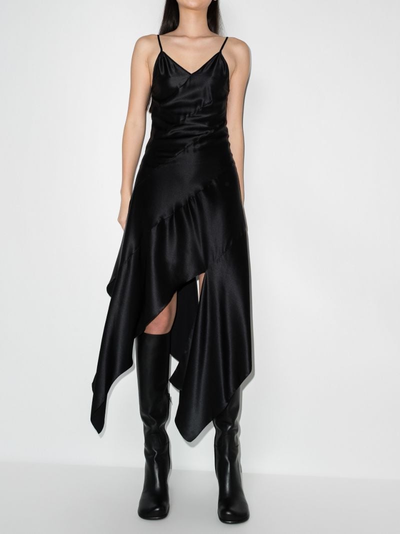 Twisted Silk Slip Dress