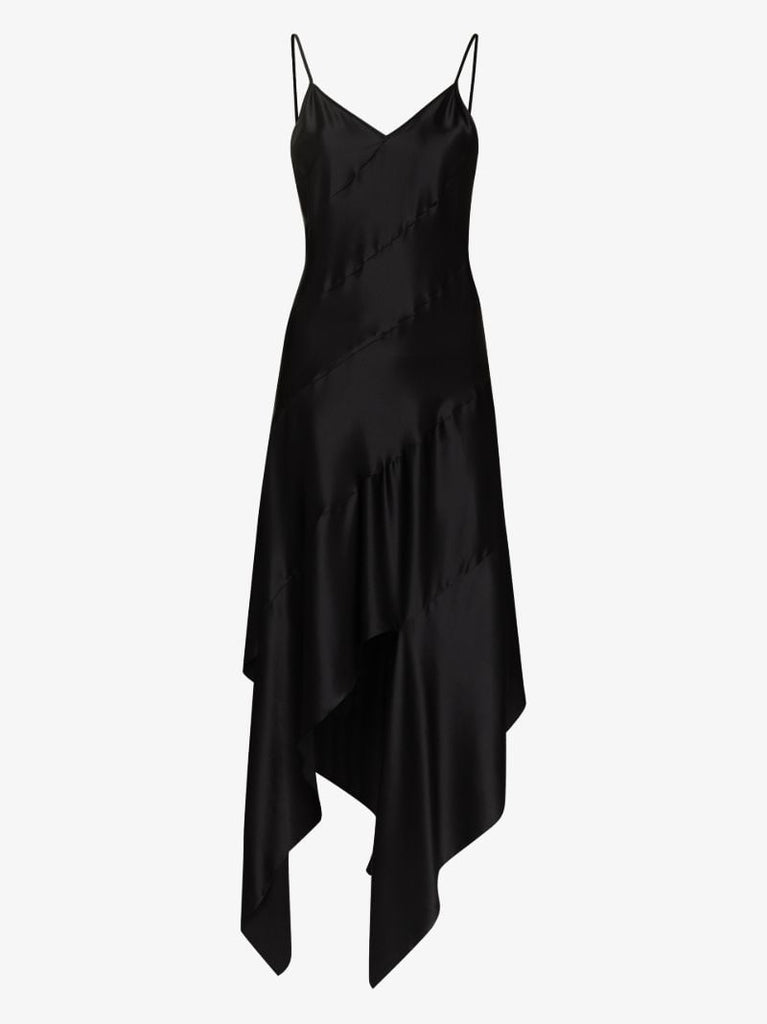 Twisted Silk Slip Dress