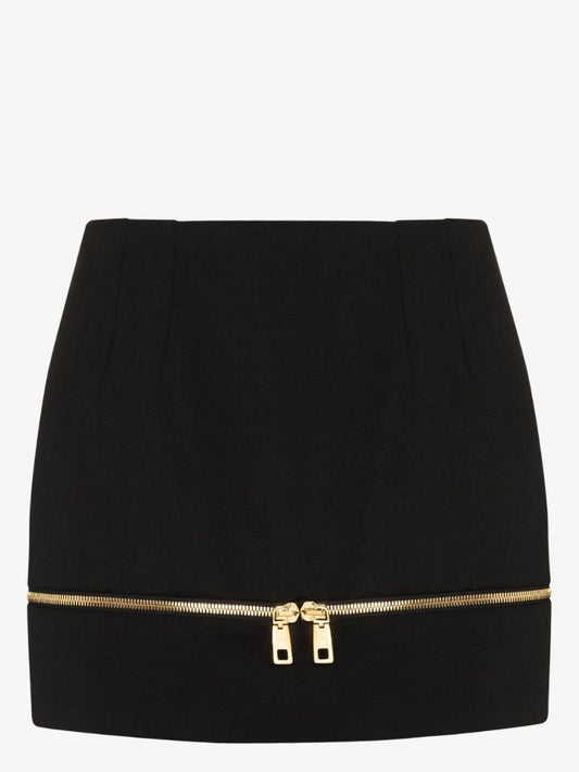 Zip Hem Mini Skirt