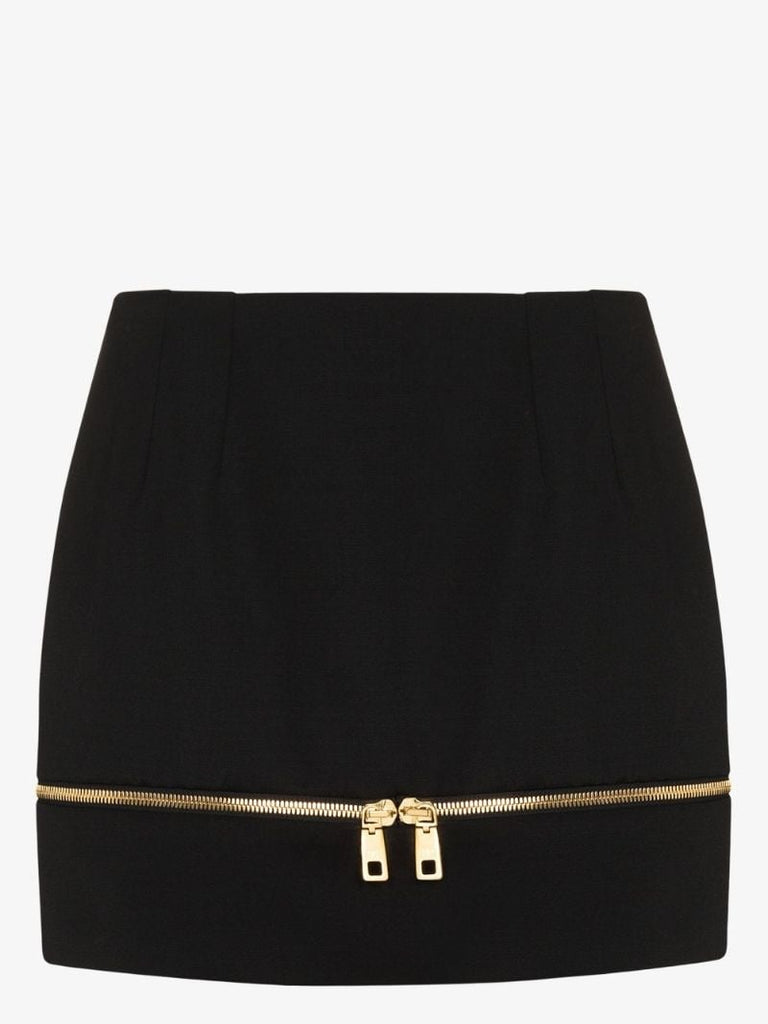 Zip Hem Mini Skirt