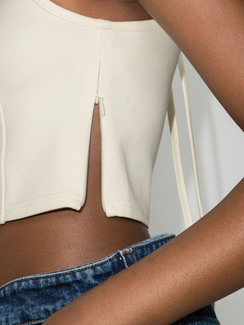 Asymmetric Cutout Tank Top