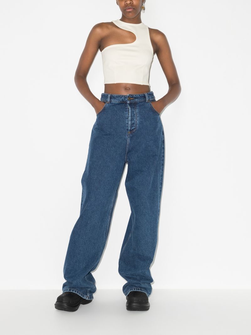 Asymmetric Cutout Tank Top