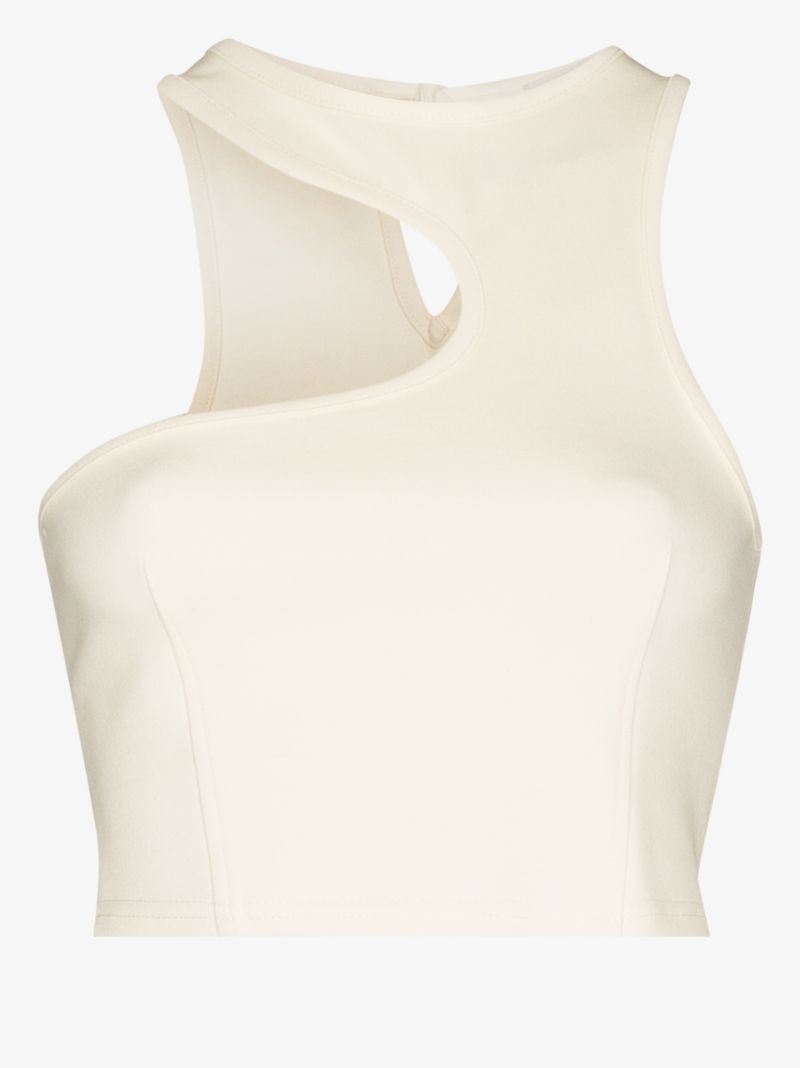 Asymmetric Cutout Tank Top