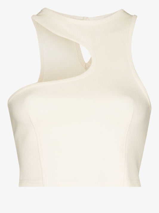 Asymmetric Cutout Tank Top