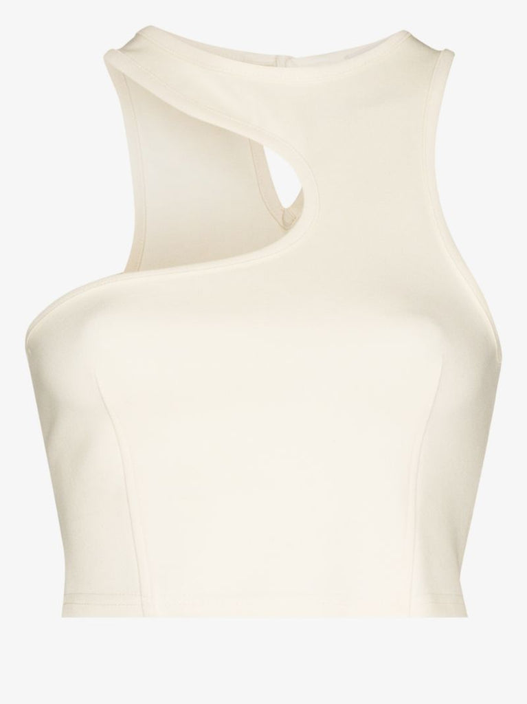 Asymmetric Cutout Tank Top