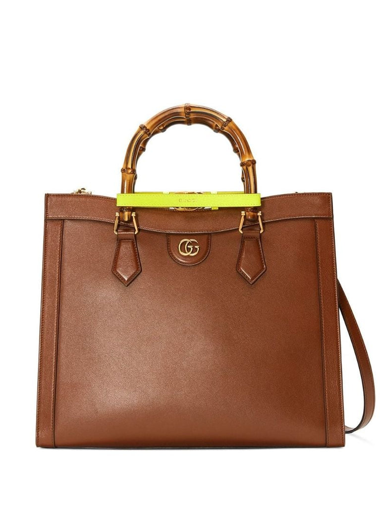 Brown Leather Small Leather Tote Bag