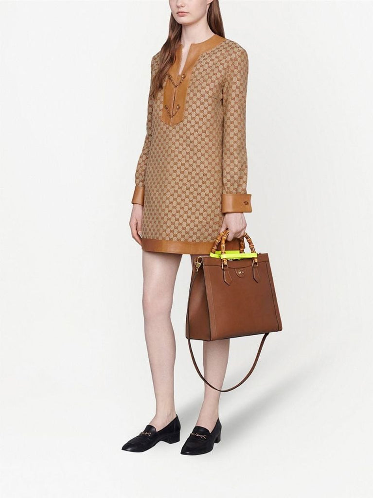 Brown Leather Small Leather Tote Bag
