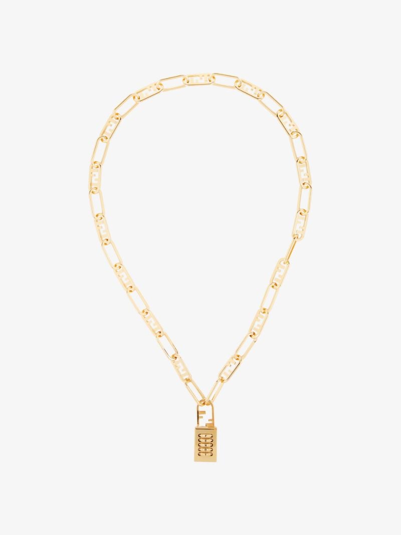 Gold-plated OÃ¢â_x0082_¬â_x0084_¢lock Crystal Chain Necklace