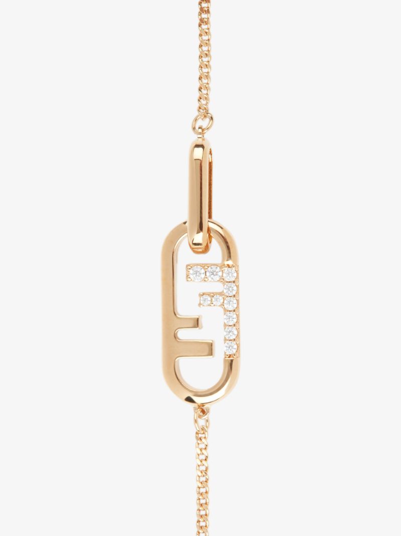 Gold-plated OÃ¢â_x0082_¬â_x0084_¢lock Crystal Necklace