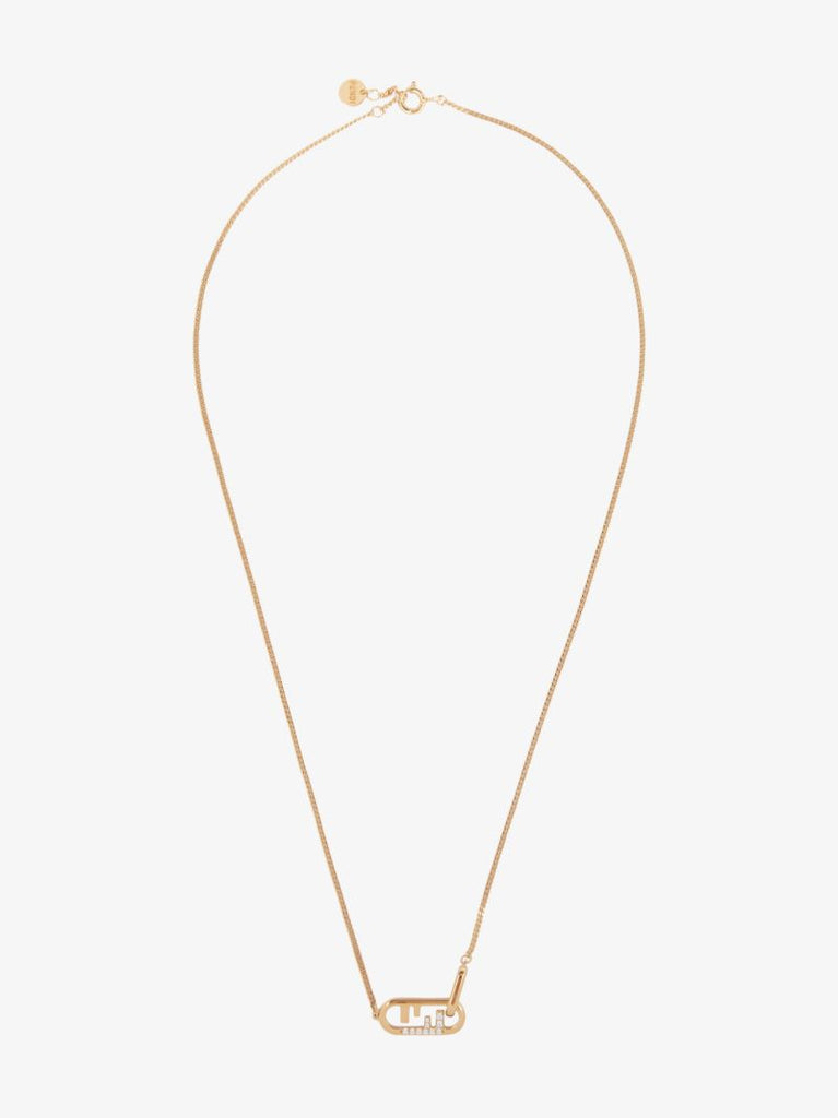Gold-plated OÃ¢â_x0082_¬â_x0084_¢lock Crystal Necklace