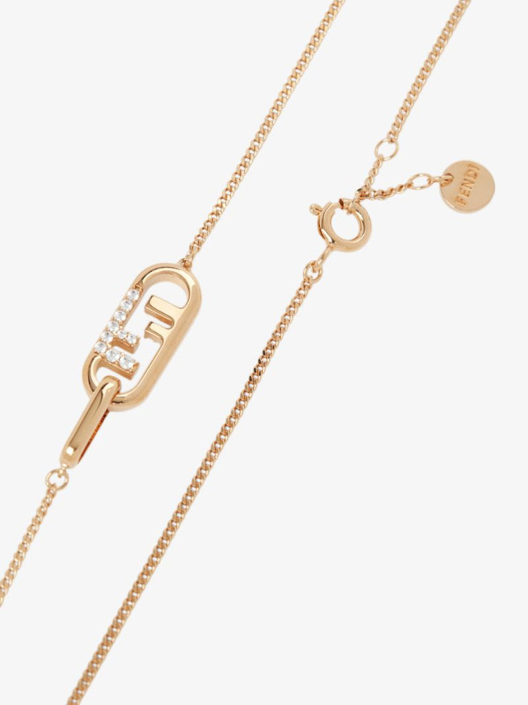 Gold-plated OÃ¢â_x0082_¬â_x0084_¢lock Crystal Necklace