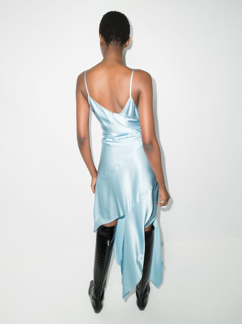 Twisted Silk Slip Dress