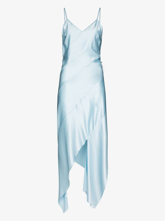 Twisted Silk Slip Dress