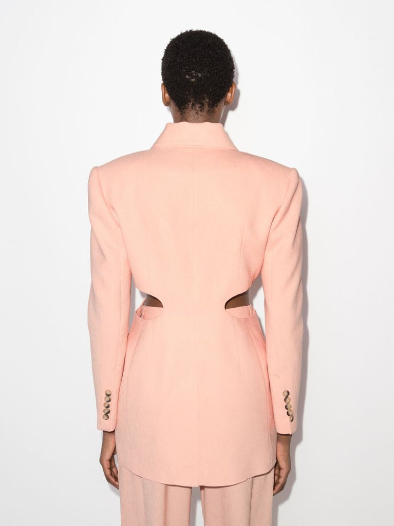 Cutout Single-breasted Blazer