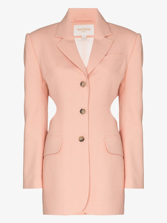 Cutout Single-breasted Blazer