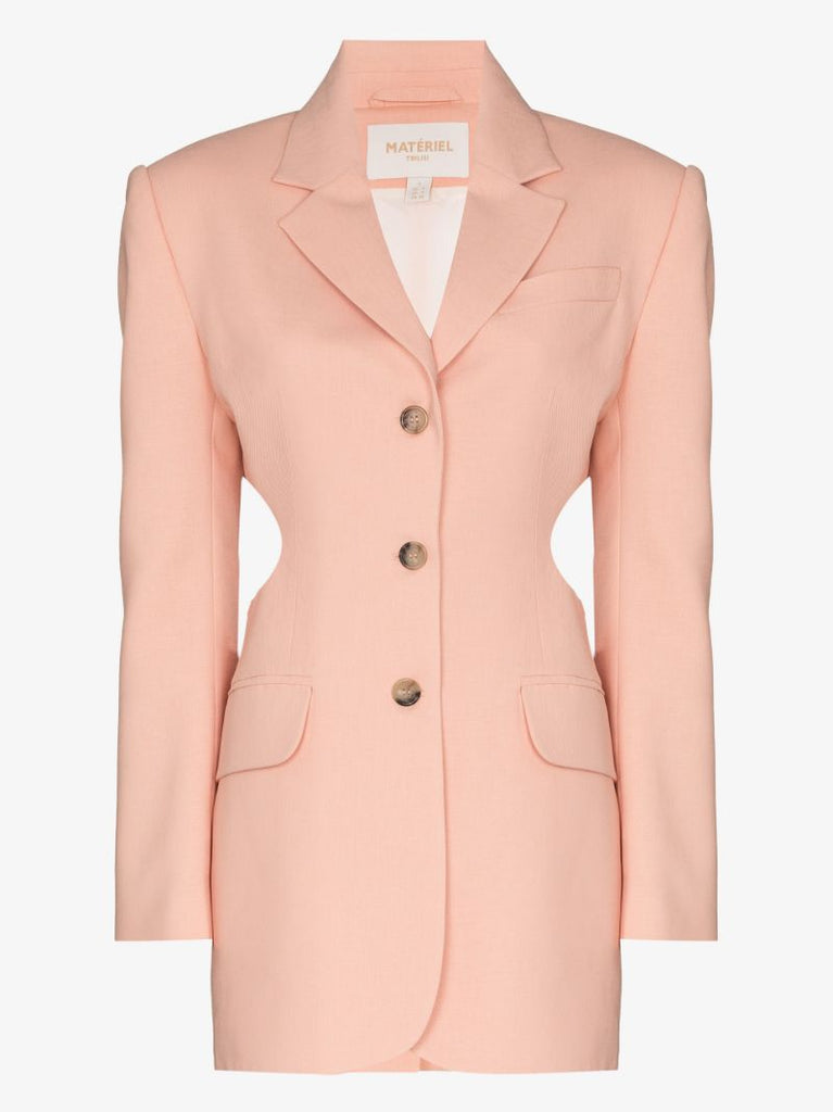 Cutout Single-breasted Blazer