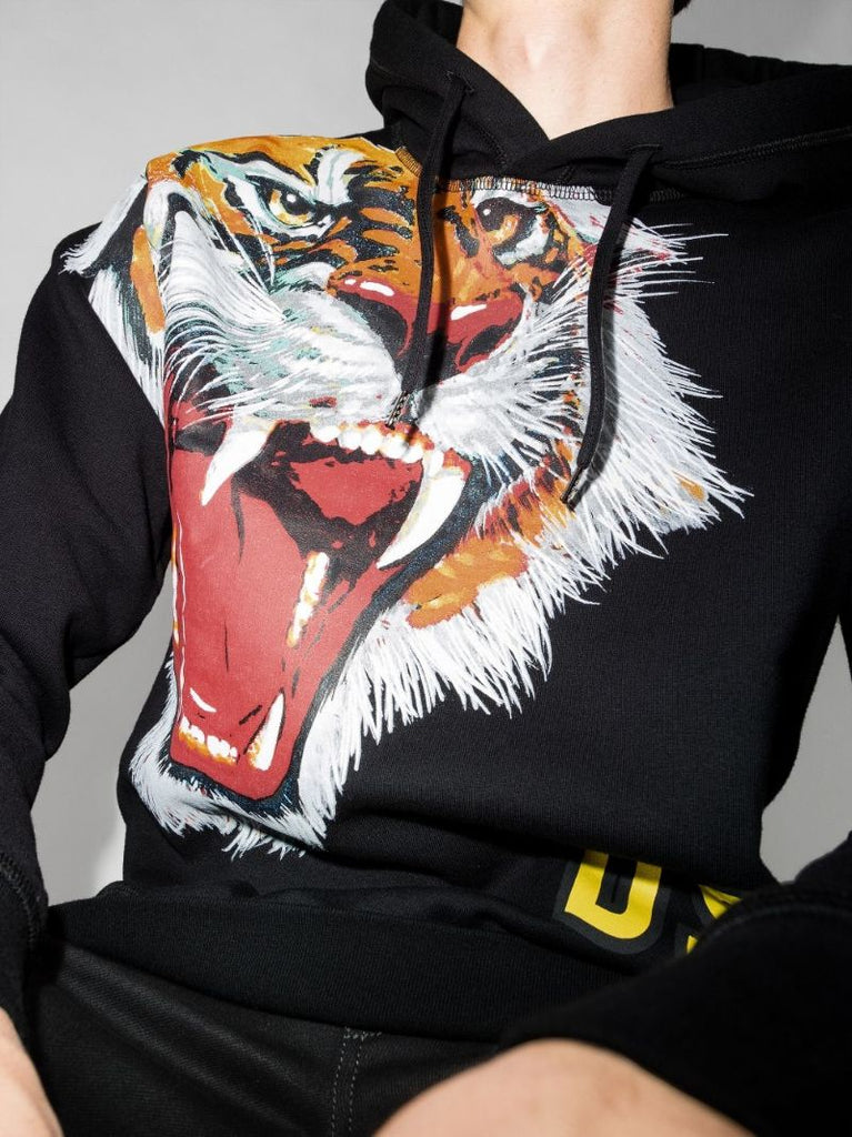 Tiger Print Hoodie