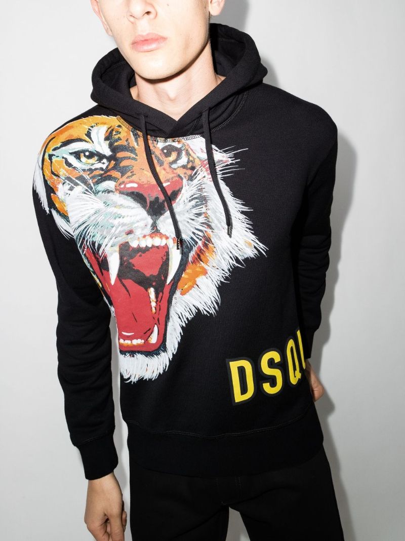 Tiger Print Hoodie