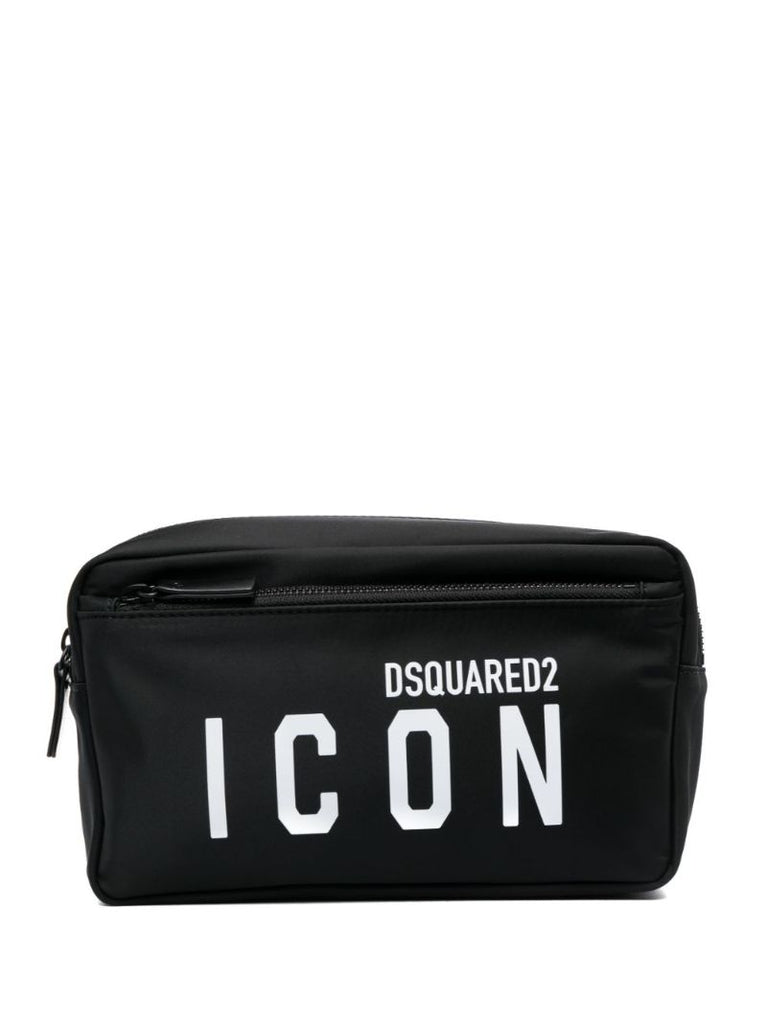 Black Icon Wash Bag