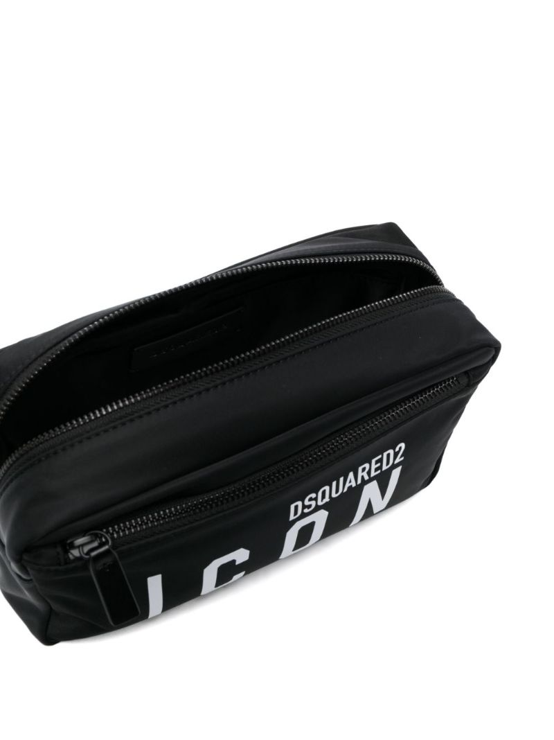 Black Icon Wash Bag