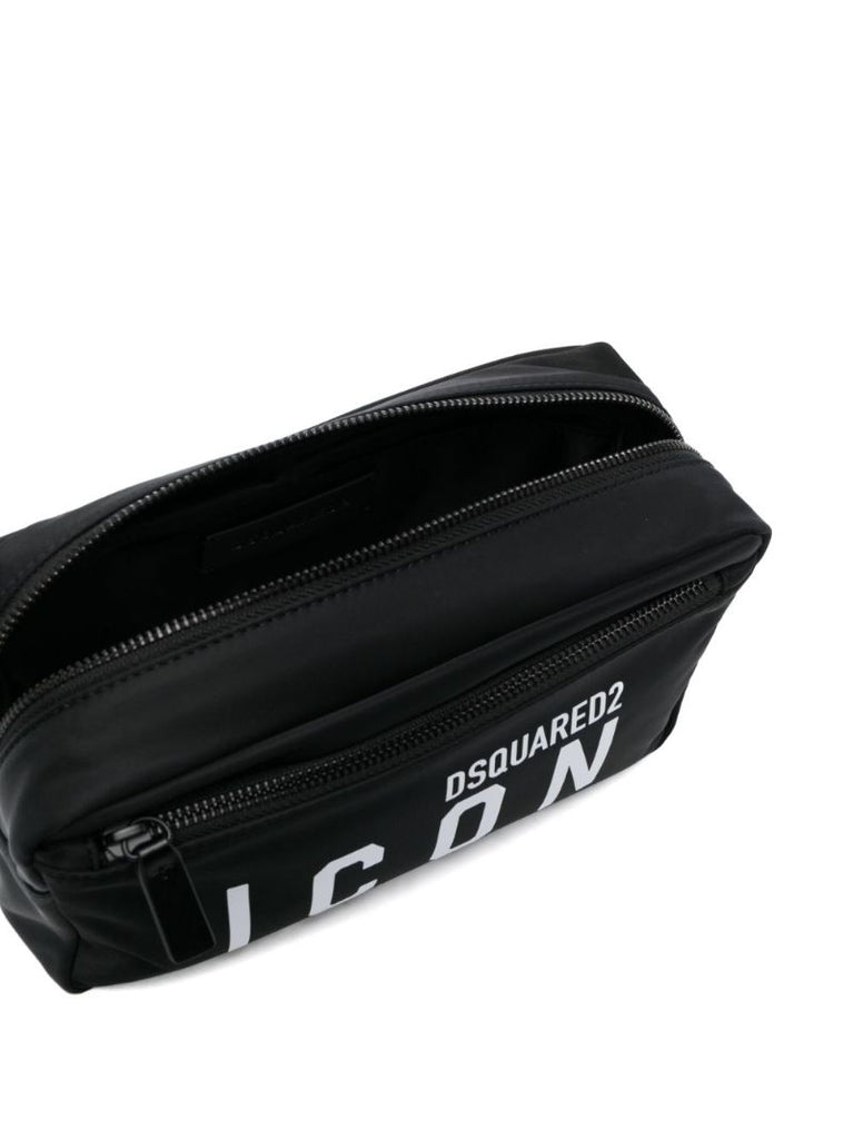 Black Icon Wash Bag