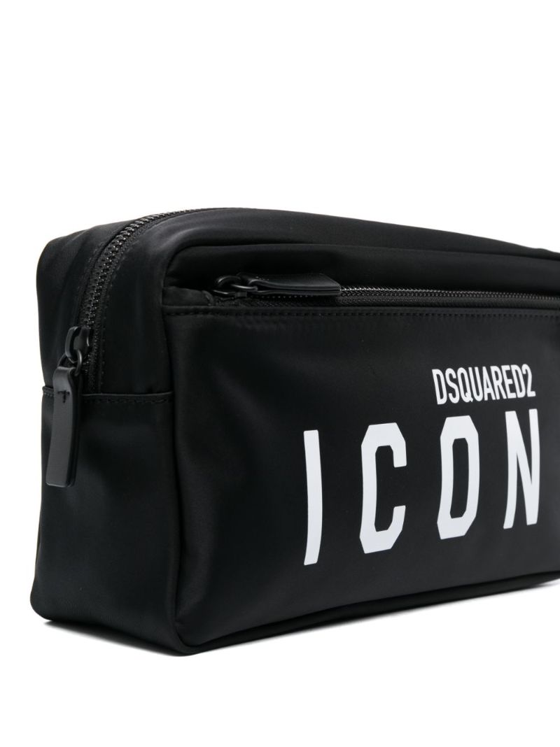 Black Icon Wash Bag