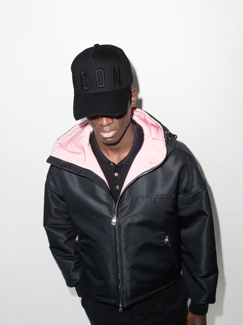 Black Icon Logo Baseball Cap