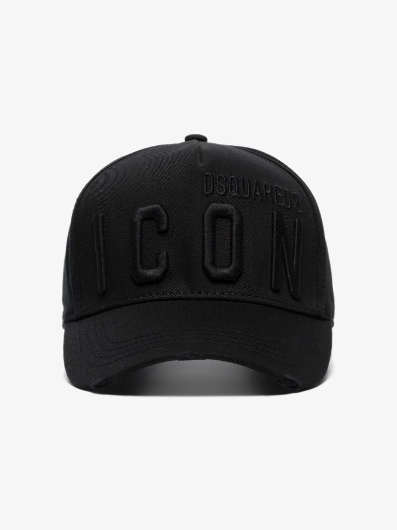 Black Icon Logo Baseball Cap