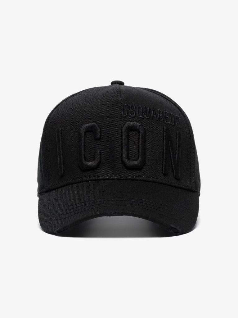 Black Icon Logo Baseball Cap