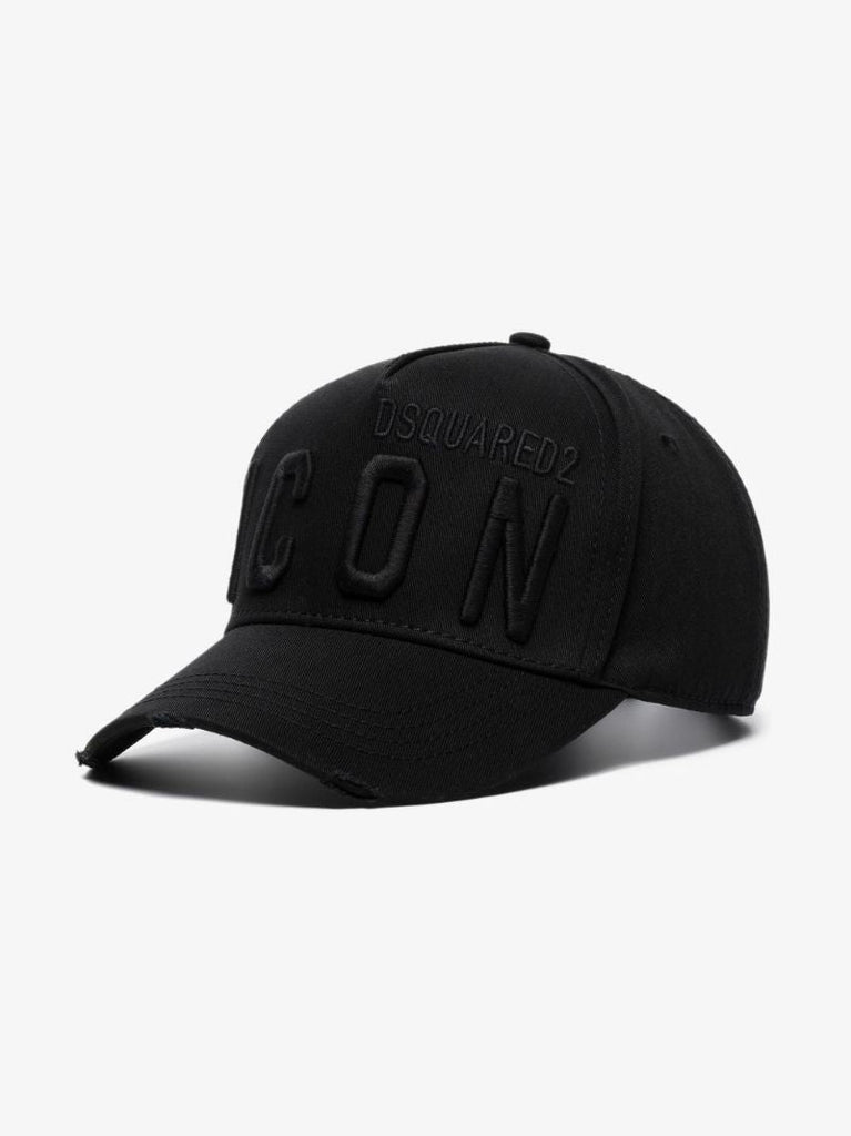 Black Icon Logo Baseball Cap
