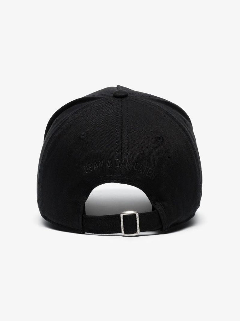 Black Icon Logo Baseball Cap