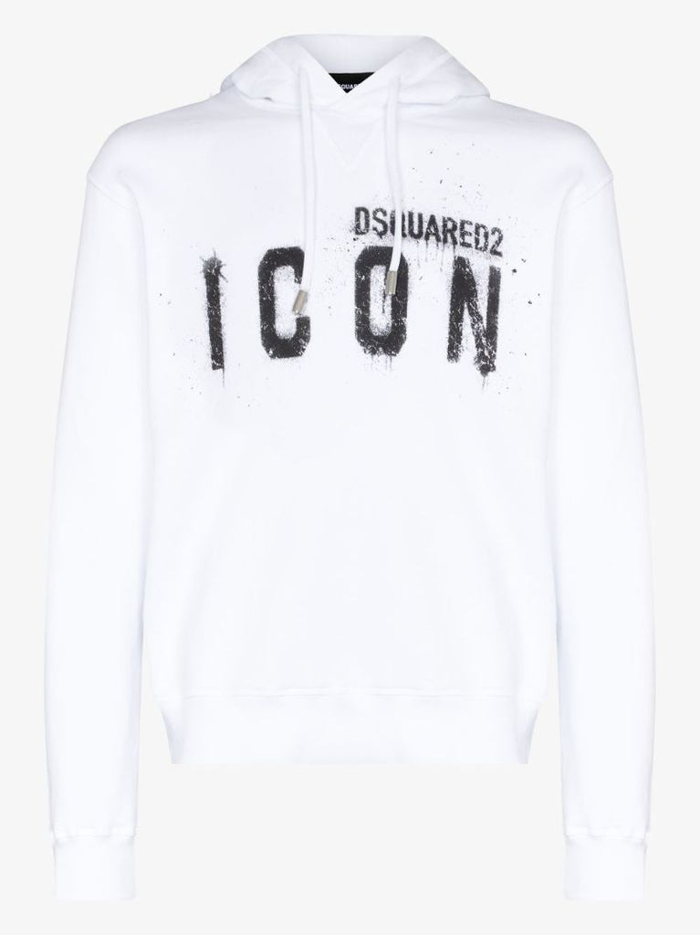 Spray Icon Print Logo Hoodie